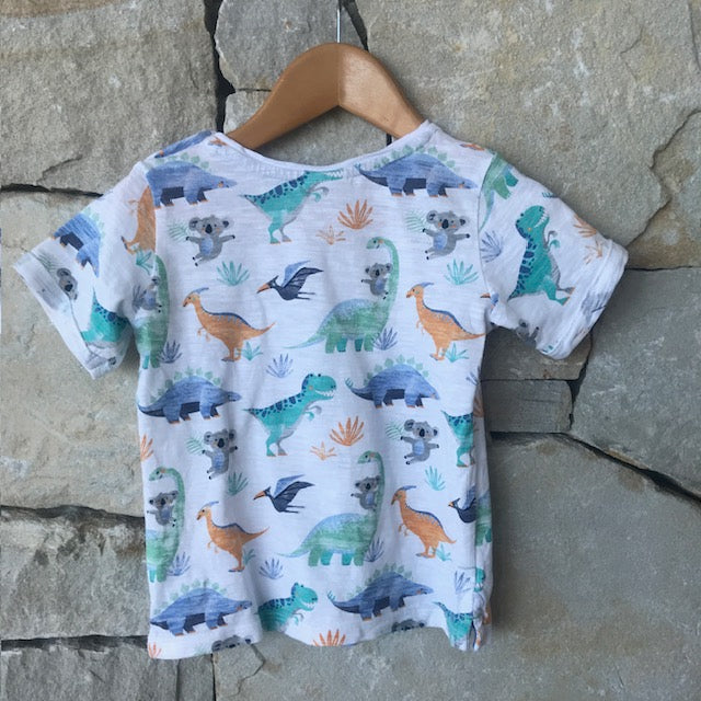 Dinos and Aussie wildlife t-shirt - SIZE 1