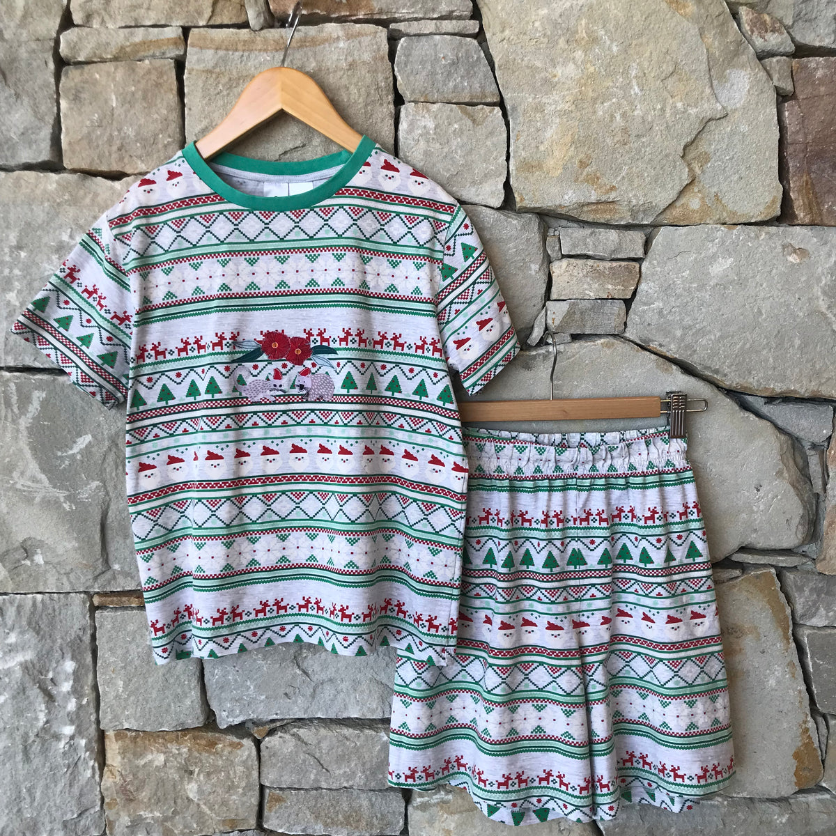Aussie Christmas short pyjamas - size 12