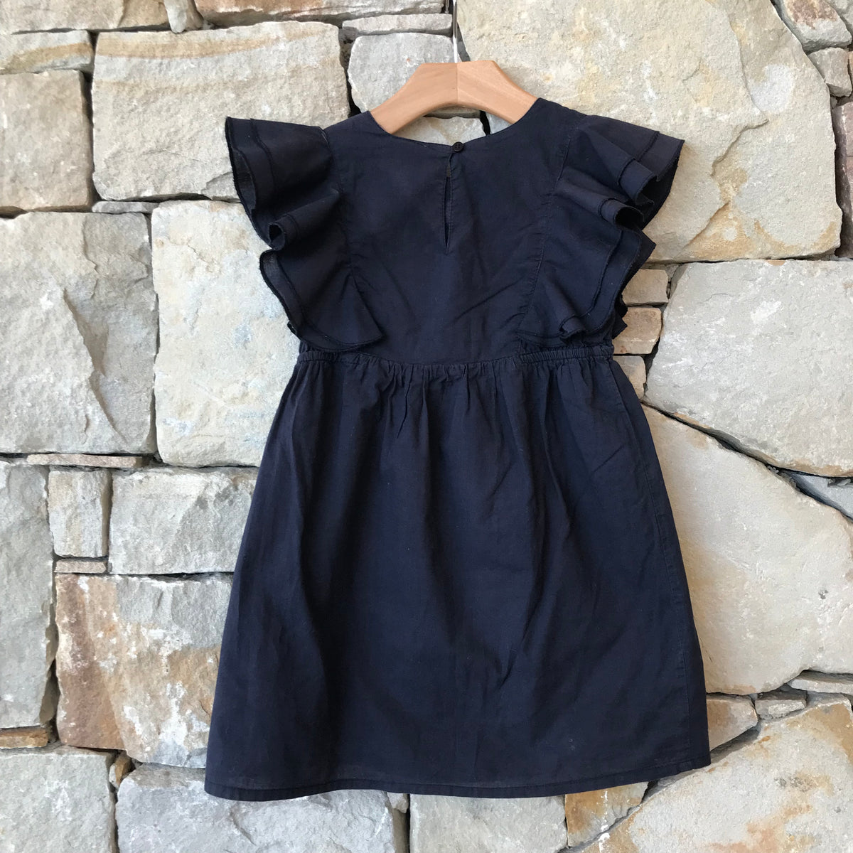 Blue crocheted flowers dress