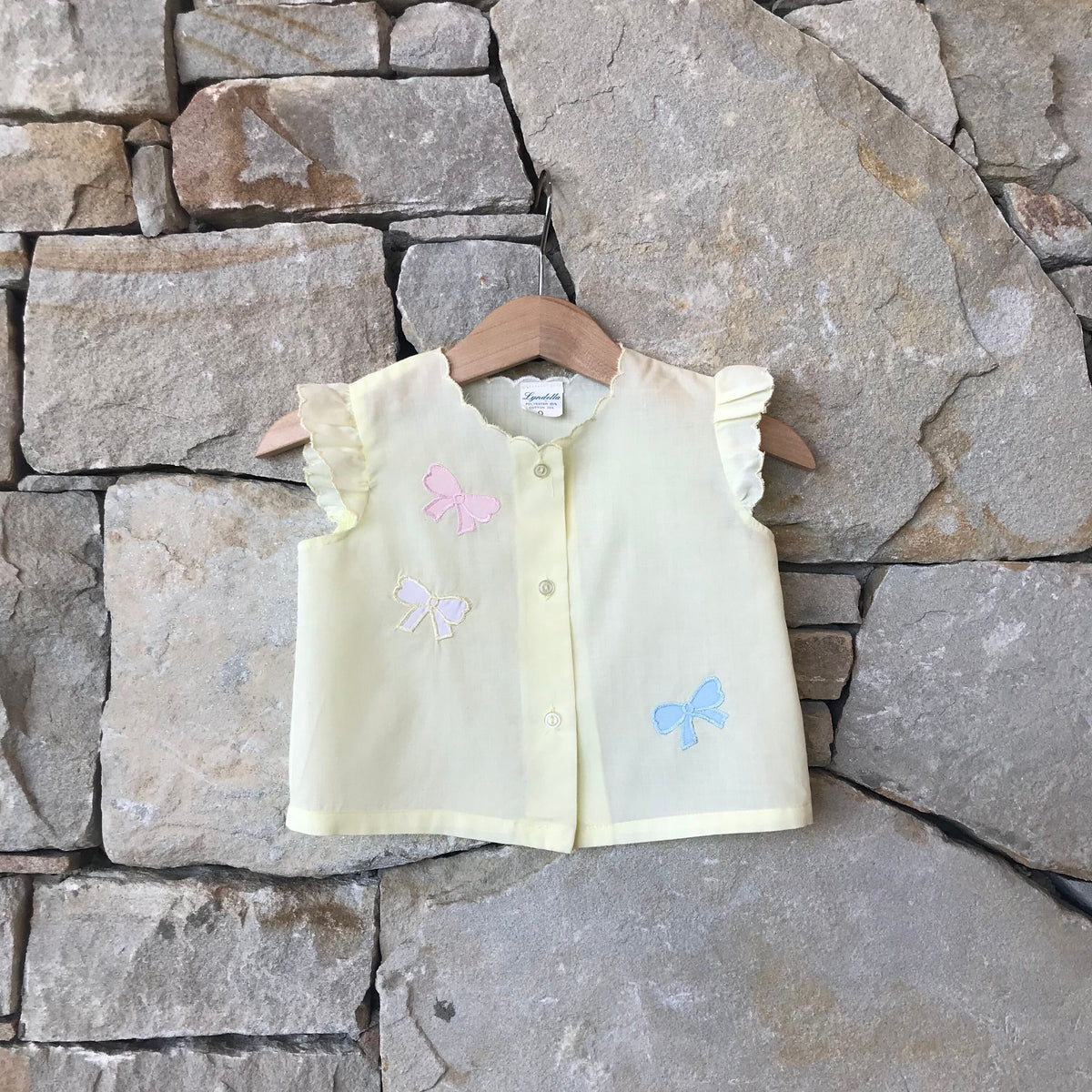 Baby, baby vintage yellow two piece bloomer set - size 0